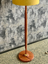 Load image into Gallery viewer, Mid-Century wooden floor lamp
