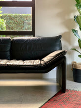 Load image into Gallery viewer, Post Modern Leather Couch / De Sede Style
