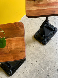 Pair of Industrial Style Side Tables