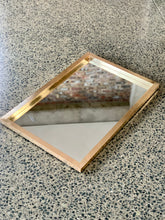 Load image into Gallery viewer, Vintage solid Brass mirror
