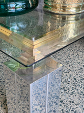 Load image into Gallery viewer, Mid-Century Chrome &amp; Brass Coffee Table
