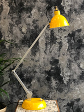 Load image into Gallery viewer, Retro yellow desk lamp
