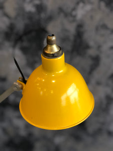 Retro yellow desk lamp