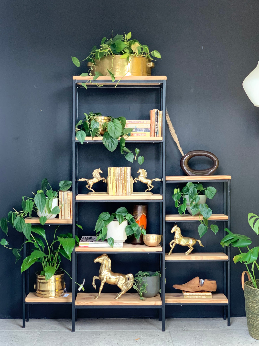 Steel & Wood Shelving Unit