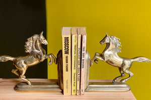 Brass Horse Figurine Bookends