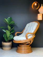 Load image into Gallery viewer, Vintage Cane Rocking / Swivel Chair
