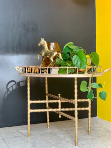 Vintage Brass Tray Table