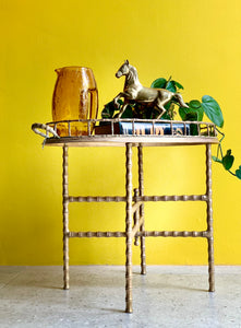 Vintage Brass Tray Table