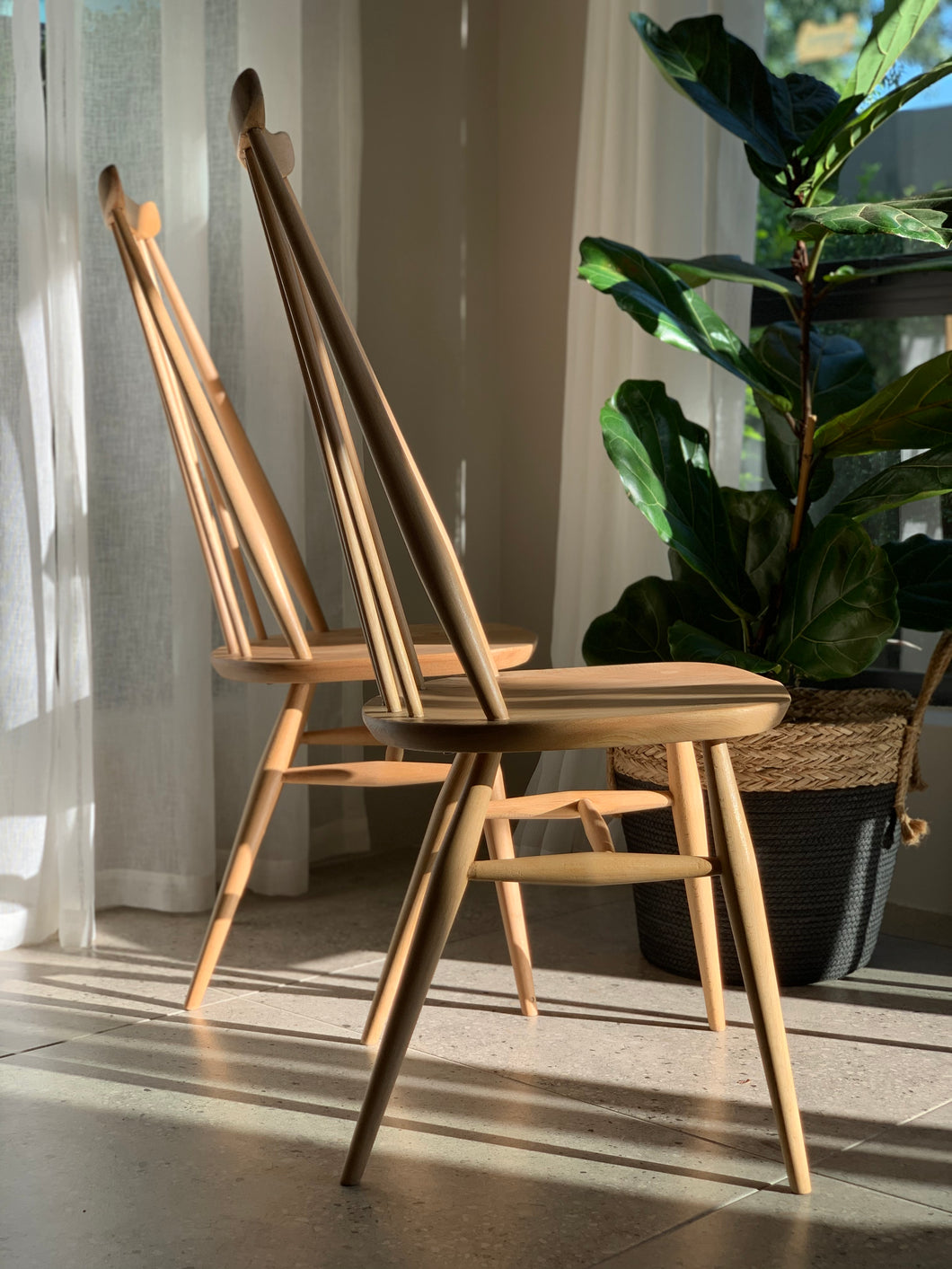 Pair of Ercol Dining Chairs