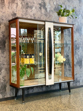 Load image into Gallery viewer, Vintage Cabinet with original glass
