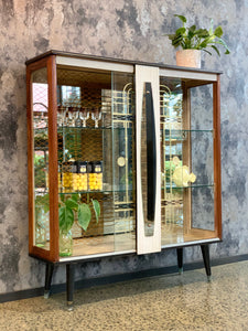 Vintage Cabinet with original glass