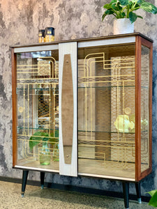 Vintage Cabinet with original glass