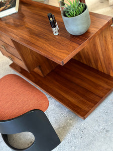 Retro Kiaat Dressing Table with Stool