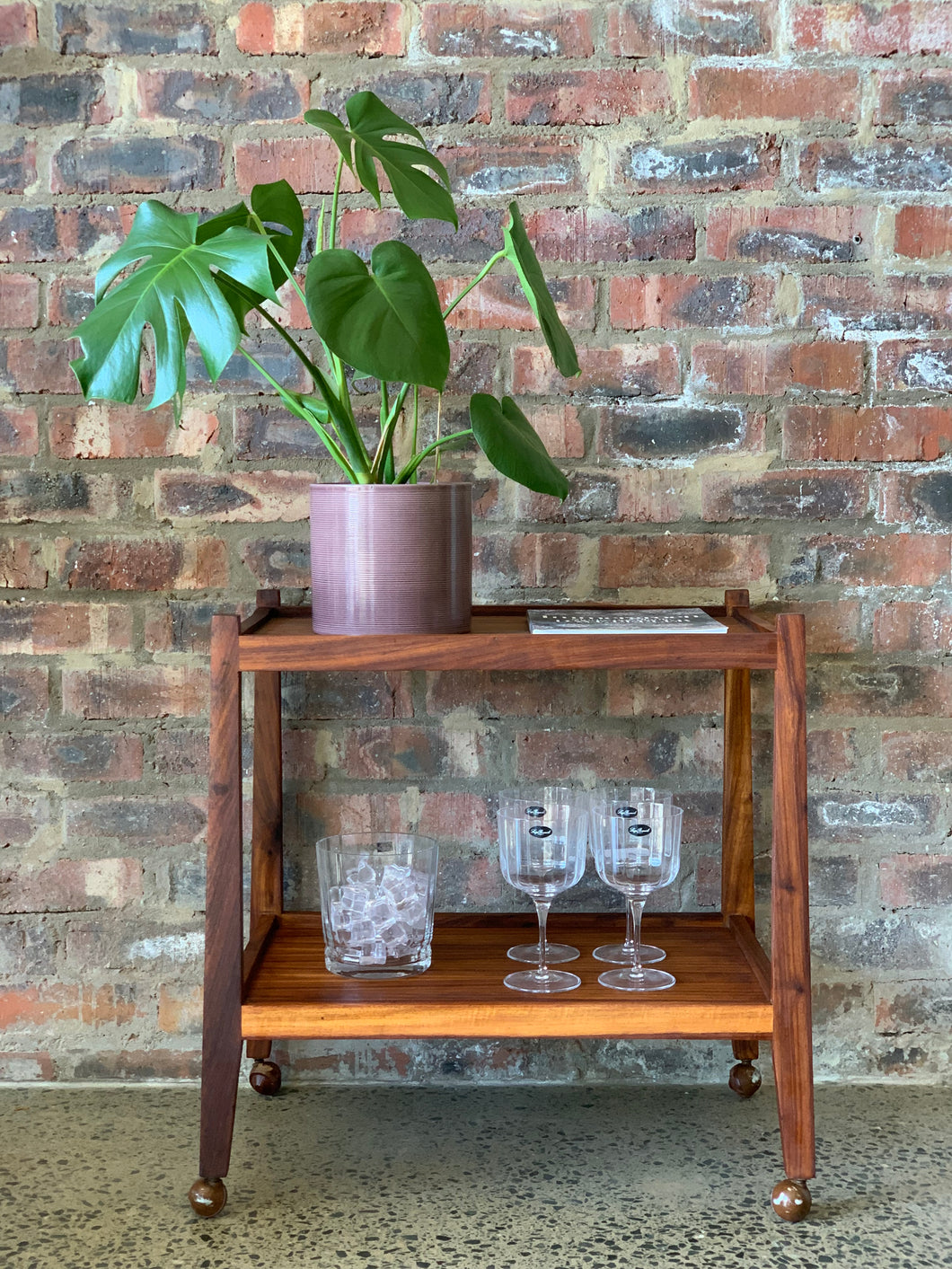 Retro drinks trolley