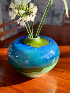 Blue Pottery Vase