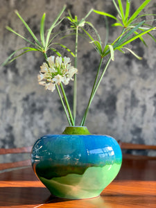 Blue Pottery Vase