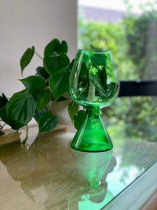 Green Glass Vase