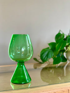 Green Glass Vase