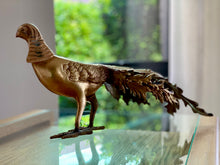 Load image into Gallery viewer, Vintage Brass Pheasant Figurine
