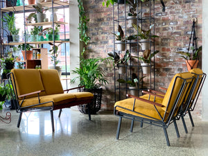 Outdoor / Indoor steel retro couch set