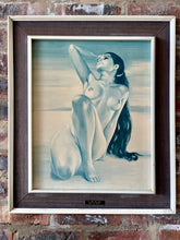 Load image into Gallery viewer, AM Meer retro print &#39;by the seaside&#39;
