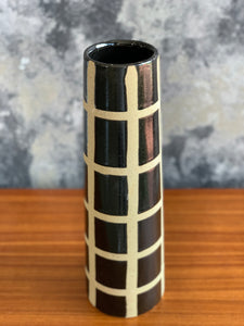 Tall Checkered Vases