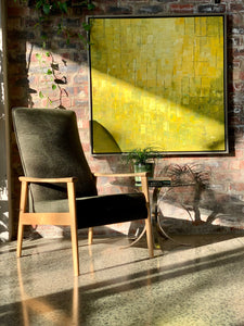 Yellow Abstract Modernist Painting