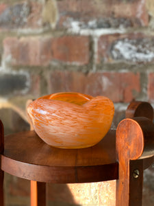 Orange Murano Ashtray /Bowl