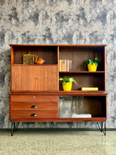 Load image into Gallery viewer, Mahogany wall unit/ drinks cabinet
