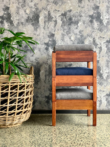 Set of 3 retro stackable stools/ side tables
