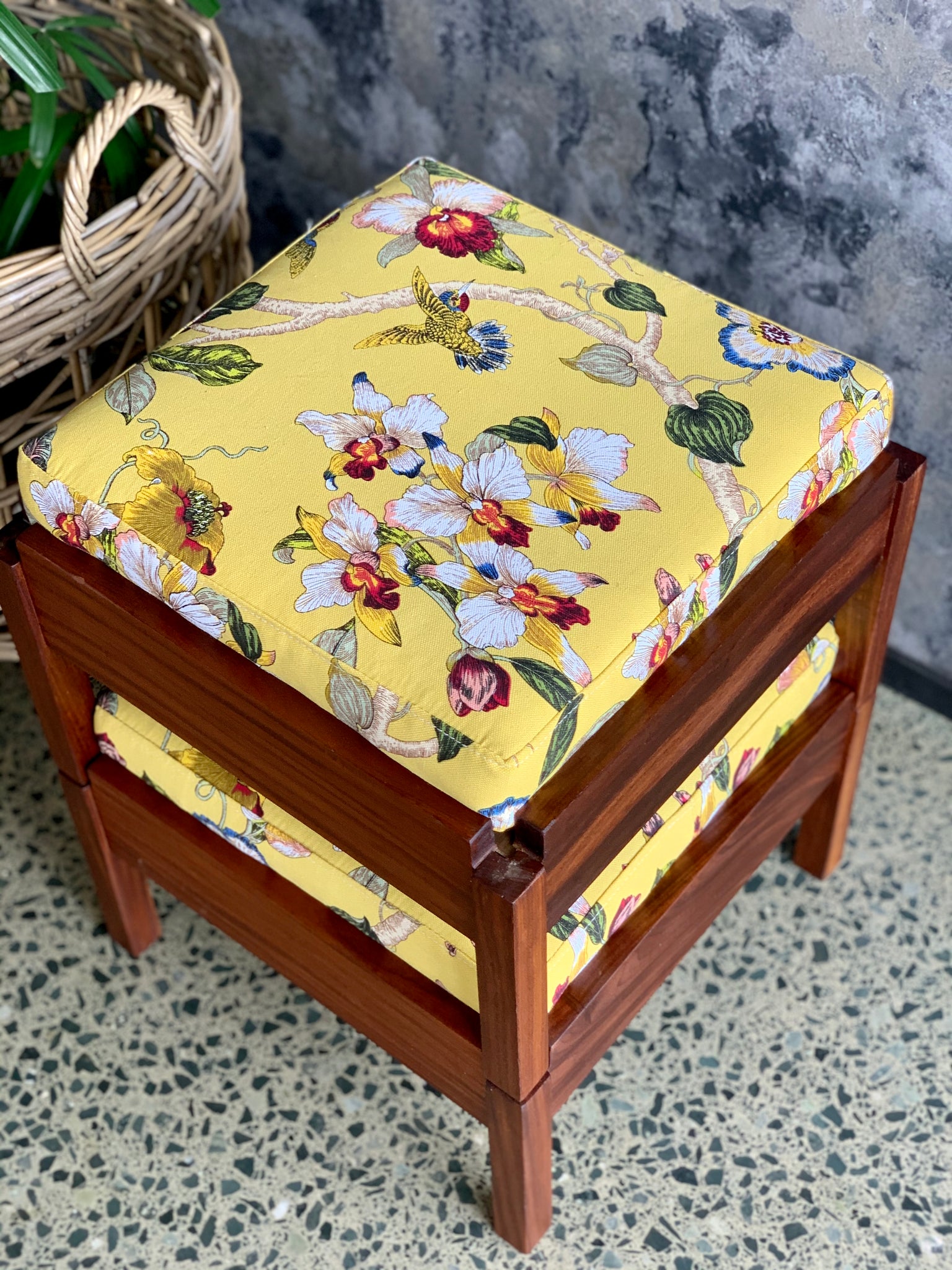 Vintage best sale stacking stools