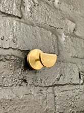 Load image into Gallery viewer, Brass wall hook (half round)
