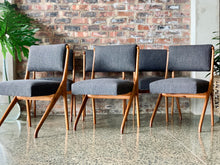 Load image into Gallery viewer, Set of 6 retro dining chairs
