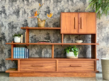 Load image into Gallery viewer, Cubist style kiaat wall unit/ room divider
