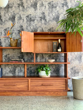 Load image into Gallery viewer, Cubist style kiaat wall unit/ room divider

