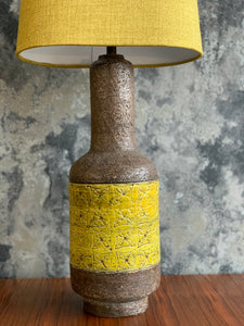 Retro pottery lamp