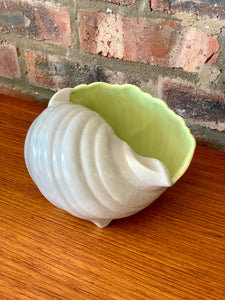 British Poole ceramics, shell shape bowl
