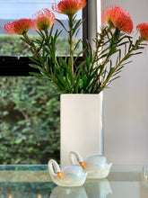 Load image into Gallery viewer, &quot;MidWinter&quot; Pair of Porcelain Swans
