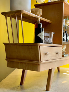 Retro Oak Display / Drinks cabinet