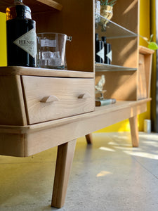 Retro Oak Display / Drinks cabinet