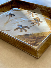 Load image into Gallery viewer, Vintage ceramic tray with palm trees
