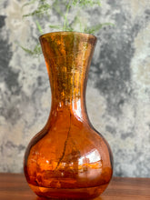 Load image into Gallery viewer, Vintage amber glass vase
