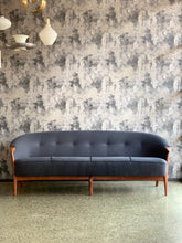 Load image into Gallery viewer, mid-century four seater couch
