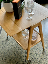 Load image into Gallery viewer, Remploy Mid-Century drop-side table/trolley
