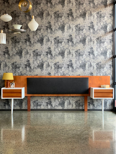 mid-century headboard