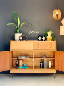 Swedish Style Oak Sideboard / Highboard