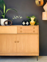 Load image into Gallery viewer, Swedish Style Oak Sideboard / Highboard
