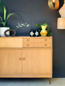 Swedish Style Oak Sideboard / Highboard