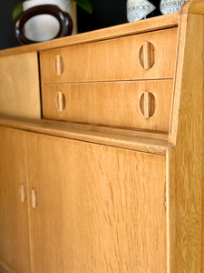 Swedish Style Oak Sideboard / Highboard