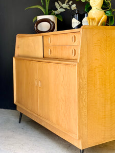 Swedish Style Oak Sideboard / Highboard